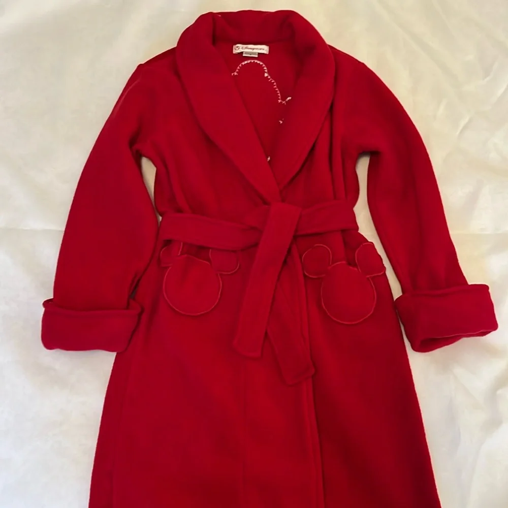 Disney Mickey Mouse boys size S red robe with Mickey on the back. - Picture 2 of 5